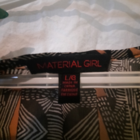 MATERIAL GIRL DRESS. size Lg             Grey, Black, Peach - Picture 4 of 4